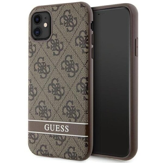 Guess Hardcase til iPhone 11/XR Brun 4G Stripe Mobildeksel
