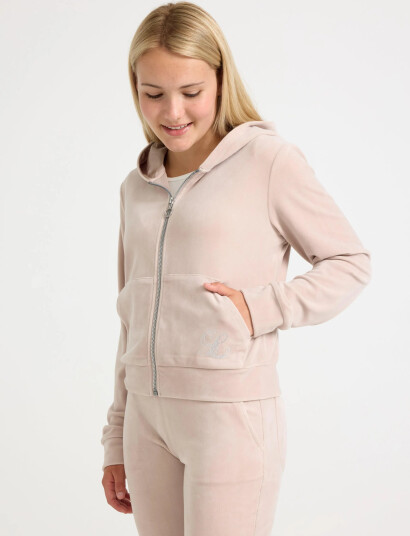 Lindex Hettegenser I Velur - Cream - 128