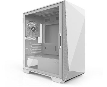 Zalman Z1 Iceberg Mini Tower Kabinett i Hvit med Herdet Glass