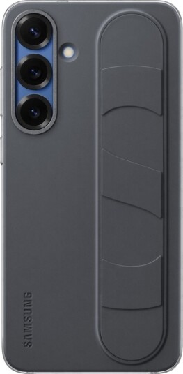 Samsung Galaxy S25+ Standing Grip Mobildeksel med Bordstøtte - Svart Samsung Galaxy S25+ Standing Grip Mobildeksel med Bordstøtte - Svart