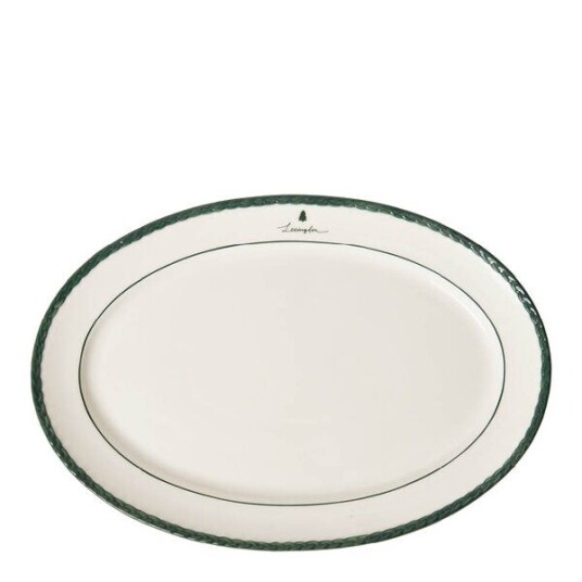 Lexington   Serveringsfat 42 cm hvit/grønn