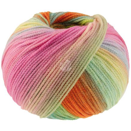 Lana Grossa Farfalla Garn 5 Aprikos/Orange/Rosa/Pink/Pink/Pink/Pink/Pistachio/Mint/Sea Green/Light Yellow
