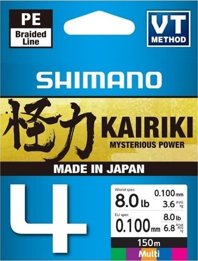 Shimano Kairiki 4 Line 150 m 0.10 mm 6.8 kg Flerfarget