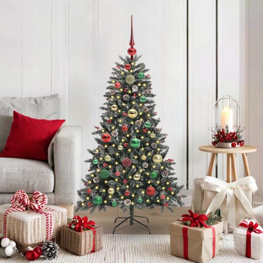 Kunstig juletre grønn 68 x 68 x 120 cm PVC og plast og stål
