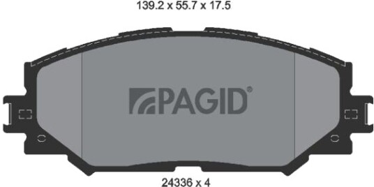 PAGID T1580N Bremseklosser PAGID T1580N Bremseklosser