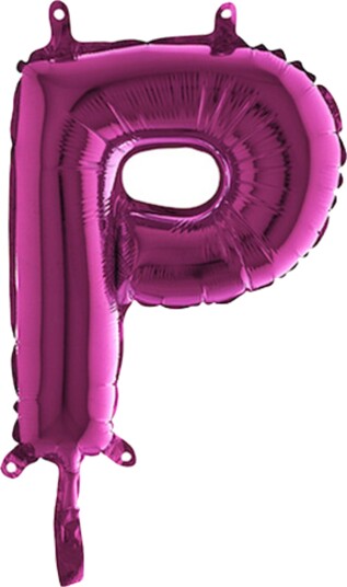 Ballongkungen Bokstavballong Mini Rosa Bokstav P 14351F