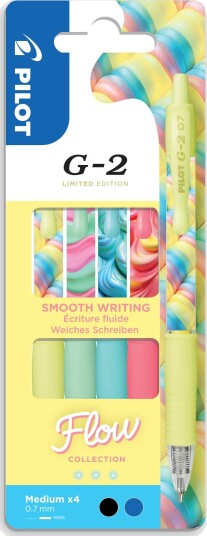 Gelipenn Pilot G-2 Med Klikk 0,7 Sett (4) Gelipenn Pilot G-2 Med Klikk 0,7 Sett (4)