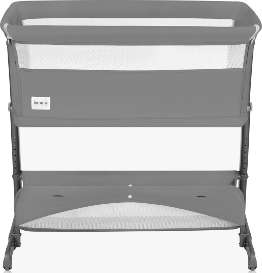 Lionelo Thomi Plus 5-i-1 Bedside Crib, Grey Concrete
