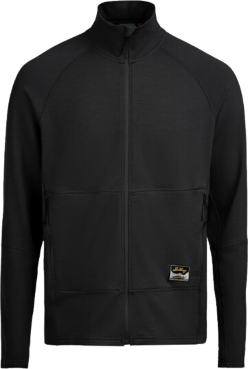 Lundhags Tived Merino Herre Full Zip Mellomlagsgenser Svart XL