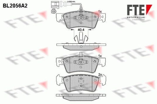 Bremseklosser FTE 9010640 Bremseklosser FTE 9010640