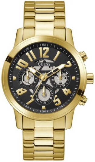Guess Herreklokke GW0627G2 Parker Sort/Gulltonet stål Ø44 mm