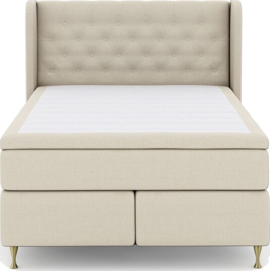 Select No 6 Komplett Sengepakke 140x200 Fast Lateks/Memory Beige/Gullben