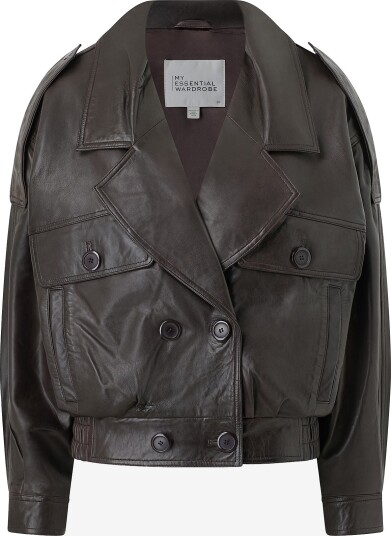 My Essential Wardrobe Skinn jakke Jackiemw Leather Jacket Brun My Essential Wardrobe Skinn jakke Jackiemw Leather Jacket Brun