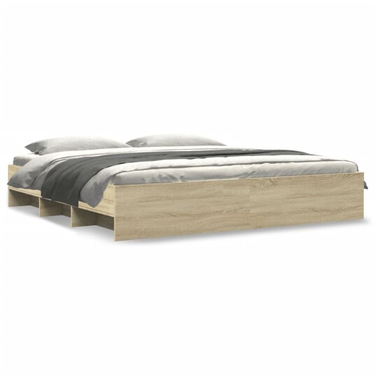  Sengeramme sonoma eik 200x200 cm konstruert tre 8721102856310