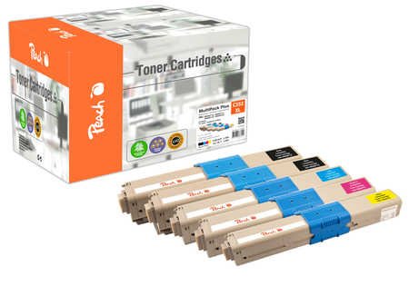 Peach 112228 7000 Sider 9000 Sider Svart Cyan Fiolblå Gult 5 Stykker