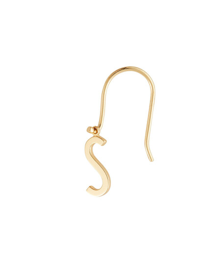 DESIGN LETTERS Initial Ear Hanger (A Z) Guld One Size 2,7