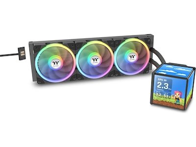 Thermaltake Minecube 360 Ultra ARGB Sync AIO Kjøler sort CL-W481-PL12SW-A Thermaltake Minecube 360 Ultra ARGB Sync AIO Kjøler sort CL-W481-PL12SW-A