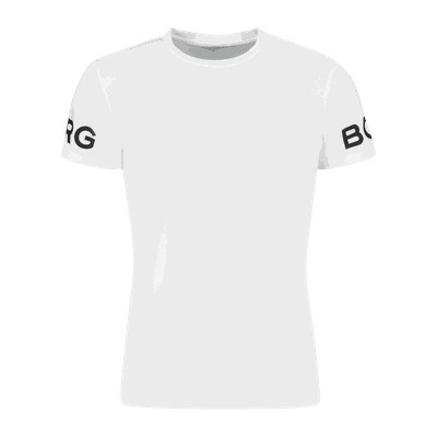 Björn borg Borg T-Shirt treningstrøye herre White M Björn borg Borg T-Shirt treningstrøye herre White M