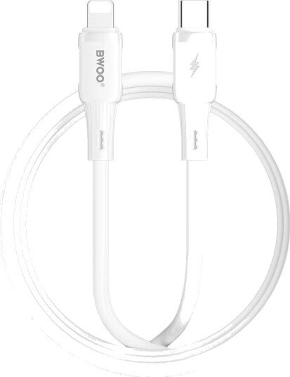 Bwoo Silikonkabel X329cl 27W Usb-C Lightning 1M Hvit