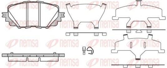 Bremseklosser REMSA 1708.00 Bremseklosser REMSA 1708.00