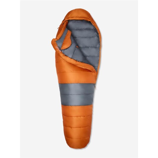 Sovepose Marmot Trestles Elite Eco 0 Short Tangelo/Steel Onyx med resirkulerte materialer Sovepose Marmot Trestles Elite Eco 0 Short Tangelo/Steel Onyx med resirkulerte materialer