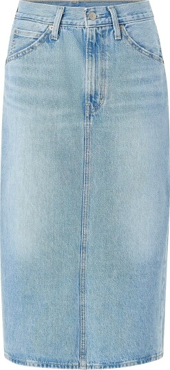 Levi's Denim skjørt HR Back Slit Skirt Blå Levi's Denim skjørt HR Back Slit Skirt Blå