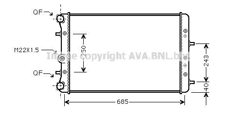 Radiator AVA Clever Choice SAA2006