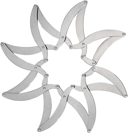 Alessi Pull Out Trivet In 18/10 Polished Stainless Steel   Silver   ONE SIZE