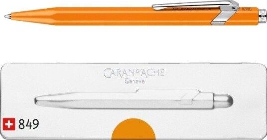 Caran D`Arche Kulepenn Caran D"ache 849 Pop Line Fluo M I Eske Oransje