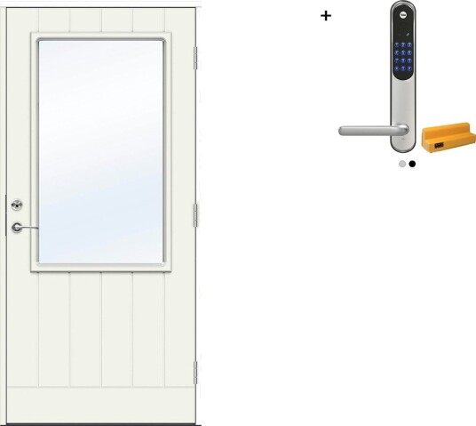 Ytterdør Swedoor Advance-Line Vision Lyra med Yale Entrus Ytterdør Swedoor Advance-Line Vision Lyra med Yale Entrus
