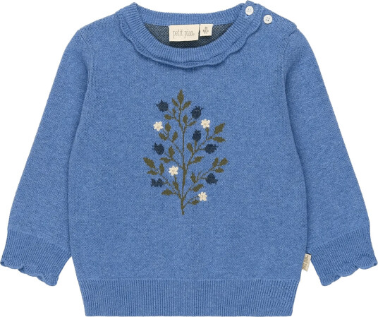Petit Piao Ppellen Knit Pullover Blue 80