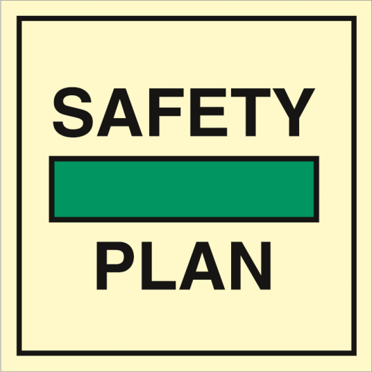 Safety Plan - Etterlysende plast HI150 - 150 x 150 mm Safety Plan - Etterlysende plast HI150 - 150 x 150 mm