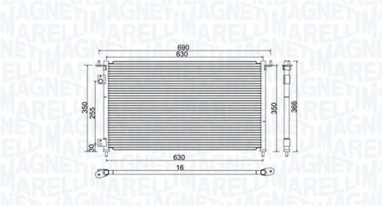 Kondensator MAGNETI MARELLI 350203970000 Kondensator MAGNETI MARELLI 350203970000