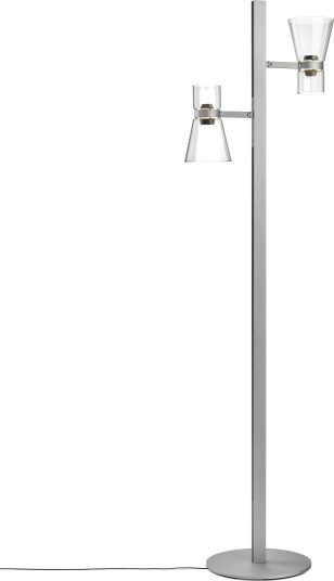 Flos Nocturne F2 Cone Gulvlampe Sølv Flos Nocturne F2 Cone Gulvlampe Sølv