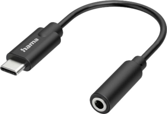 Hama 00200318 Usb C 3.5Mm Svart Hankjønn Hunkjønn Rett