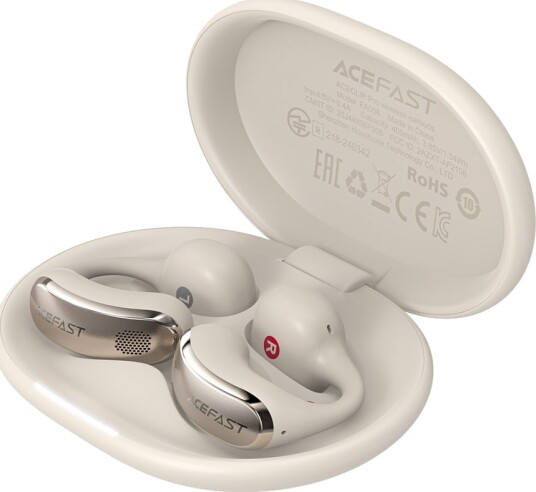 Acefast FA006 ACECLIP Pro trådløse in ear hodetelefoner OWS Gull