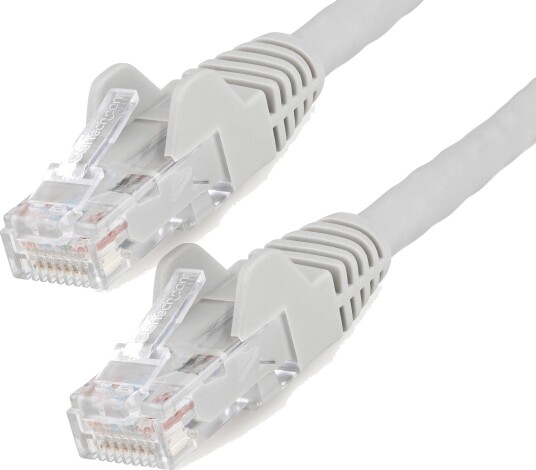 StarTech 5m LSZH CAT6 Ethernet Cable 10 Gigabit Snagless RJ45 100W PoE Network Patch Cord with Strain Relief CAT 6 10GbE UTP Grey Individually