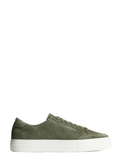 J. Lindeberg Art Signature Suede Sneaker Khaki green 42