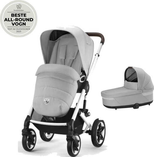 Komplett vogn Cybex Talos S Lux Lava Grey Ink. Liggedel