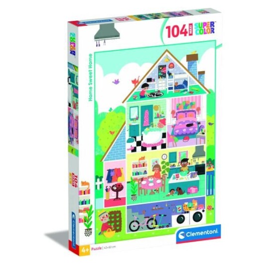 Clementoni Maxi Puslespill 104 Brikker Home Sweet Home