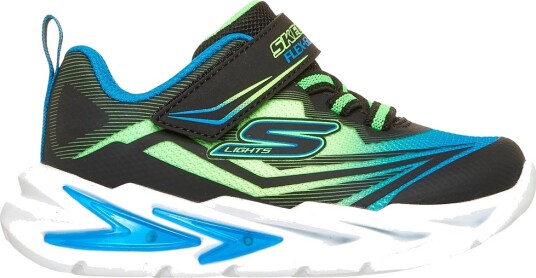 Skechers Sko Flex Glow Ultra Black Skechers 23 Sko Blå Grønn Hvit Svart