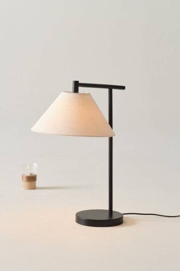 CONE bordlampe Black With Oatmeal