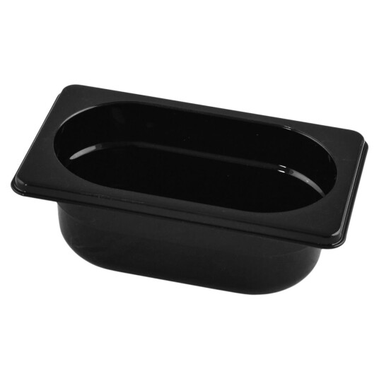 VEGA Kantine Nero GN 1/9; Størrelse GN 1/9 0.6l 17.6x10.8x6.5 cm  LxBxD ; Svart