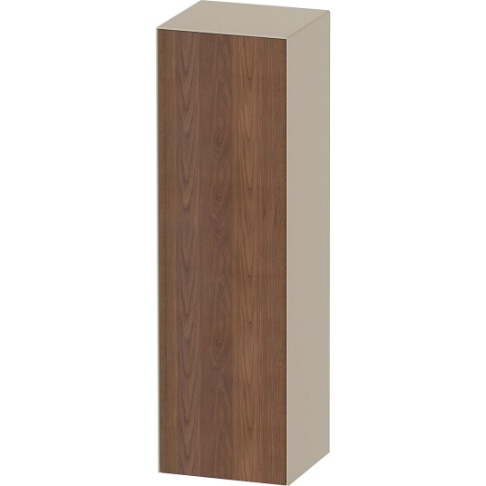 Duravit White Tulip Halvhøyskap 40x36x132 cm Valnøtt/Taupe Høyglans