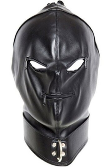 Black Strict Hood With Zip