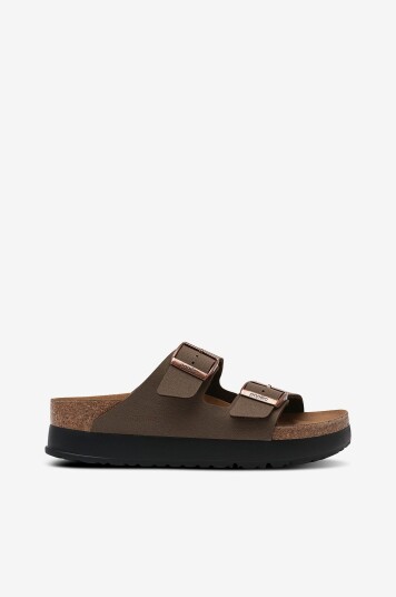 Birkenstock Sandaler Arizona Platform Flex BF Vegan Brun