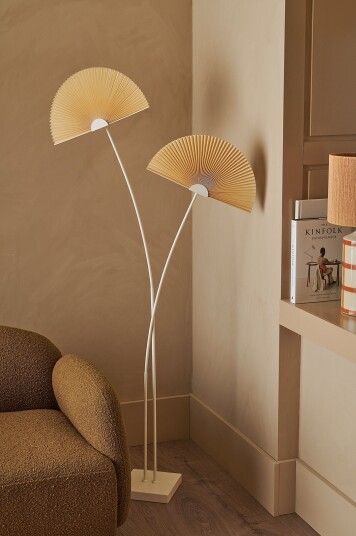 Ellos Home   Gulvlampe Mei Li   Beige