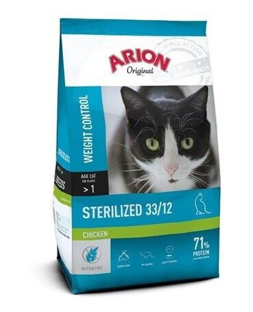 Arion Cat Food Original Cat Sterilized Chicken 2 kg Arion Cat Food Original Cat Sterilized Chicken 2 kg