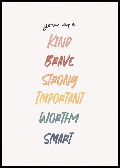 Affirmation Plakat Plakat / 30x40cm