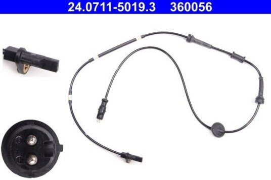 Sensor, ABS ATE 24.0711-5019.3